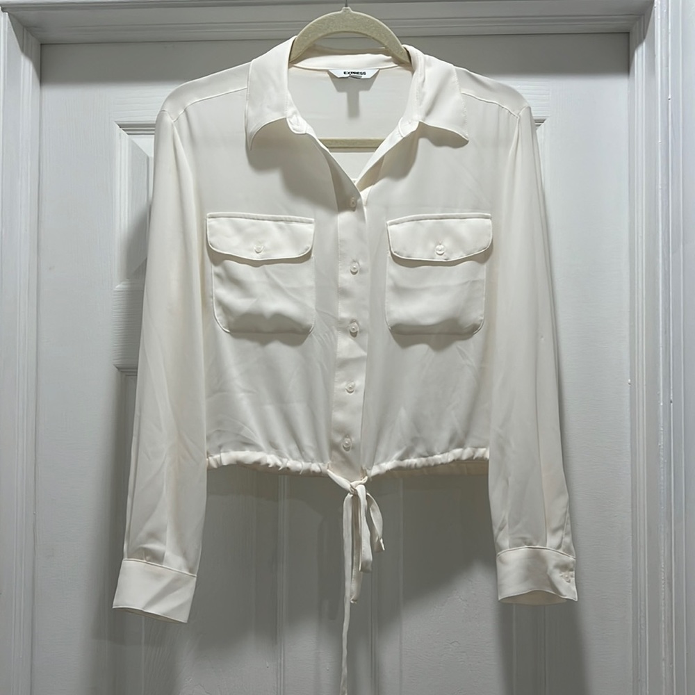 Cream Sheet Button Up - image 1